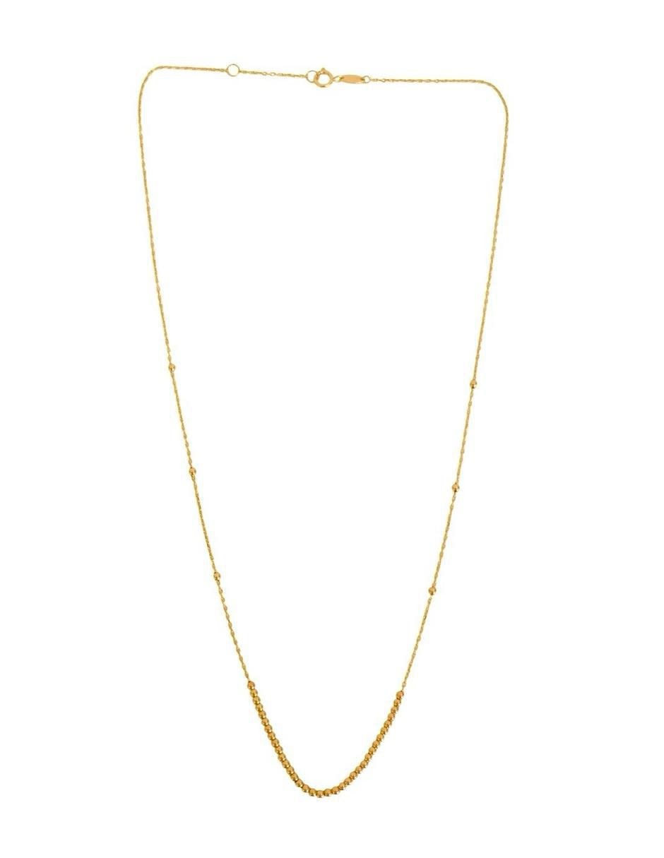 Collar circular de oro 10 K 3