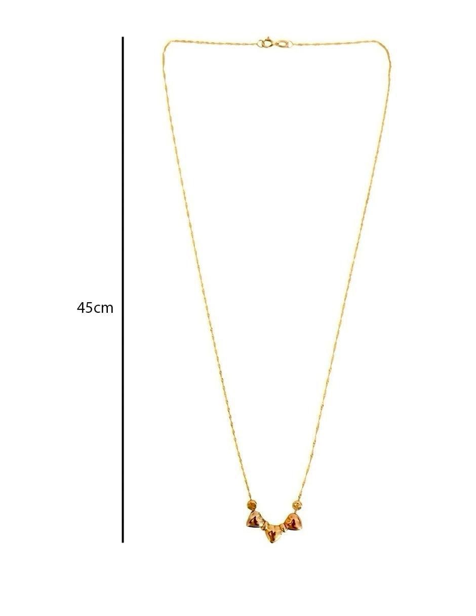 Collar corazón de oro 10 K 4