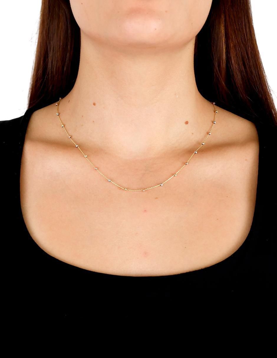 Collar circular de oro 10 K 2