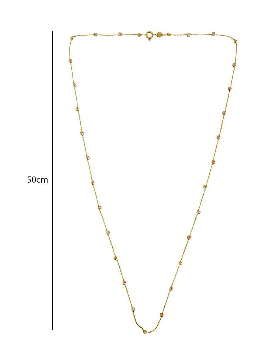 Collar circular de oro 10 K 4