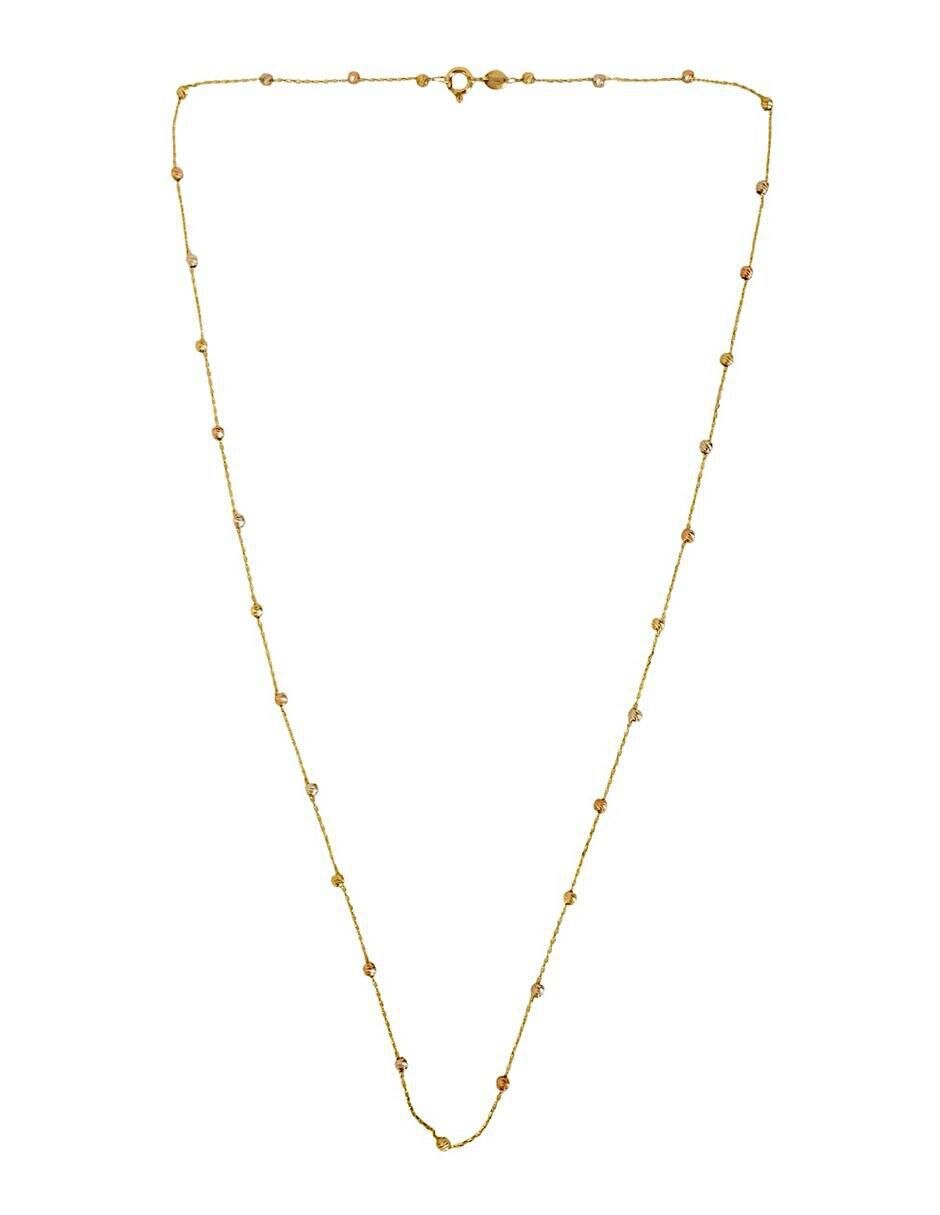 Collar circular de oro 10 K 3