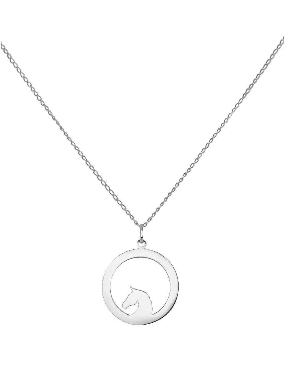 Collar con dije circular de plata P 925 3