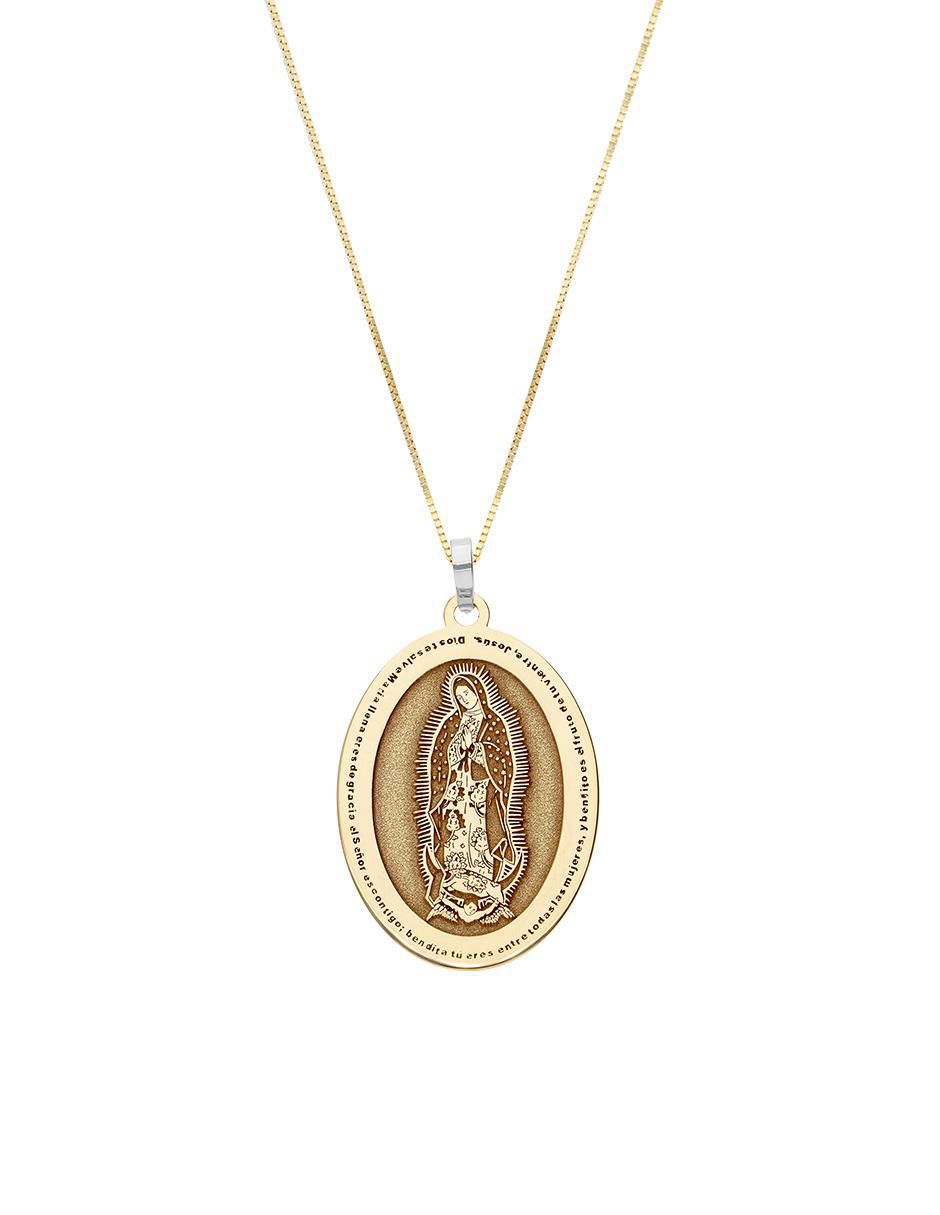 Collar con dije Virgen de Guadalupe de oro 14 K Collar con dije Virgen de Guadalupe de oro 14 K