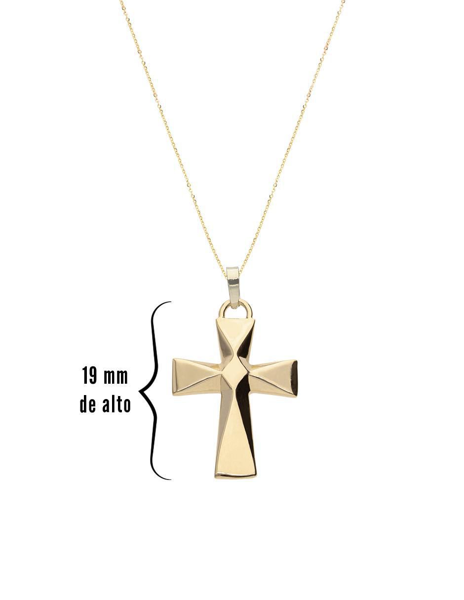 Collar con dije cruz de oro 10 K 4