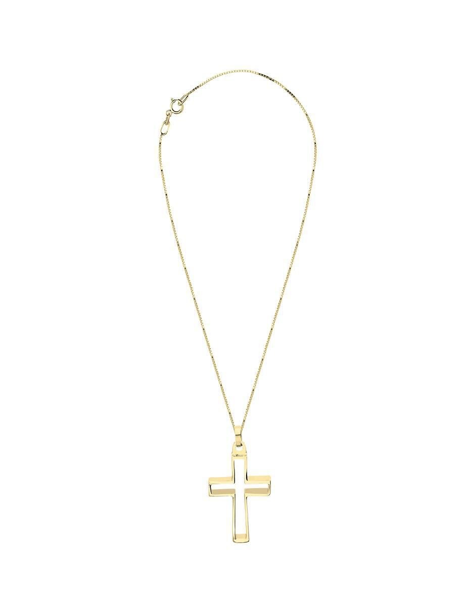 Collar con dije cruz de oro 10 K 3