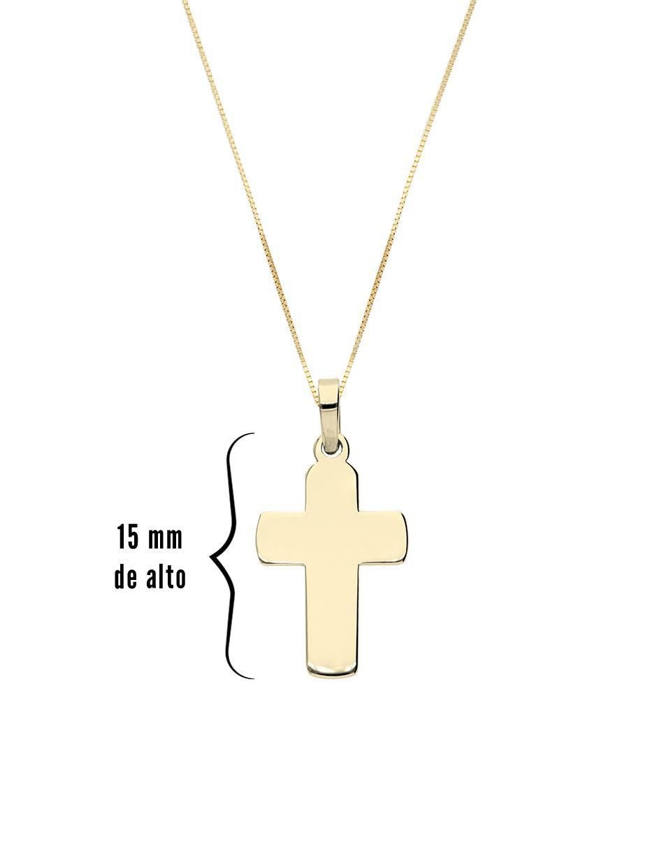 Collar con dije cruz de oro 10 K 4