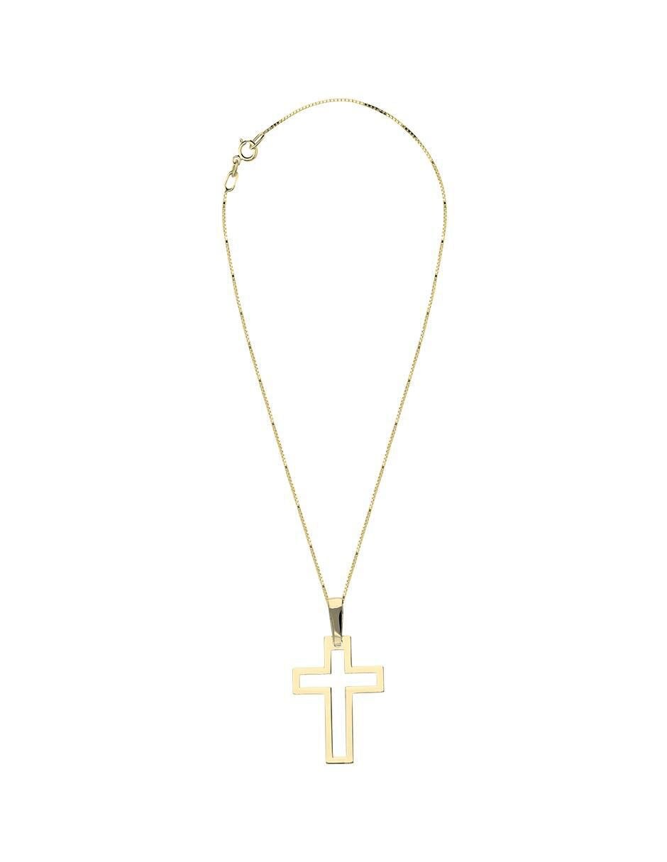 Collar con dije cruz de oro 10 K 3