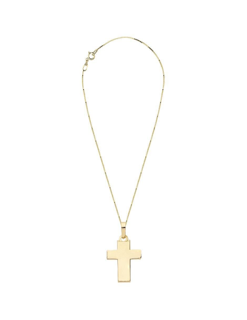 Collar con dije cruz de oro 10 K 3