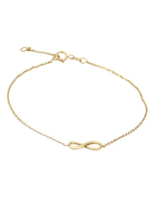 Pulsera de oro 14 K con acabado brillante