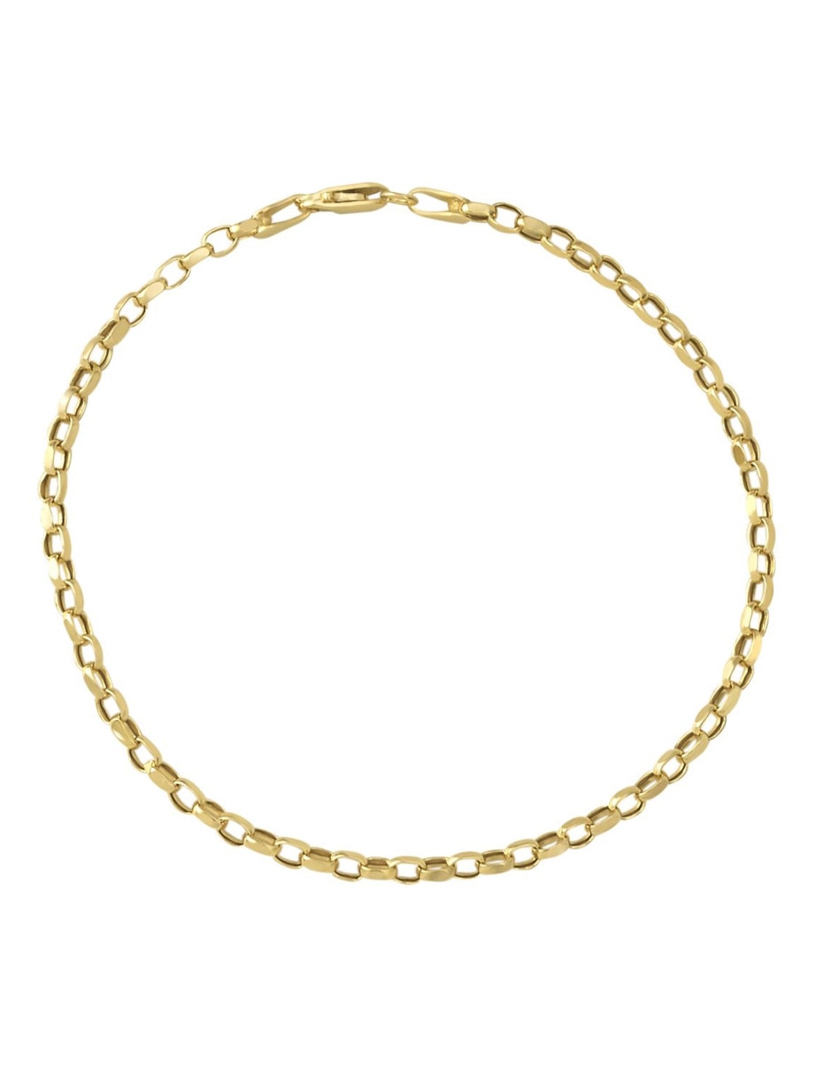 Pulsera de oro 14 K acabado brillante Pulsera de oro 14 K acabado brillante