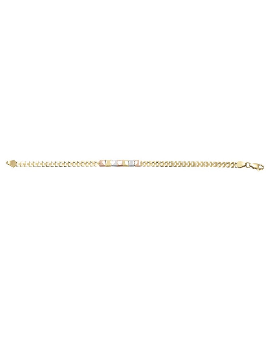 Pulsera de oro 14 K acabado brillante 2