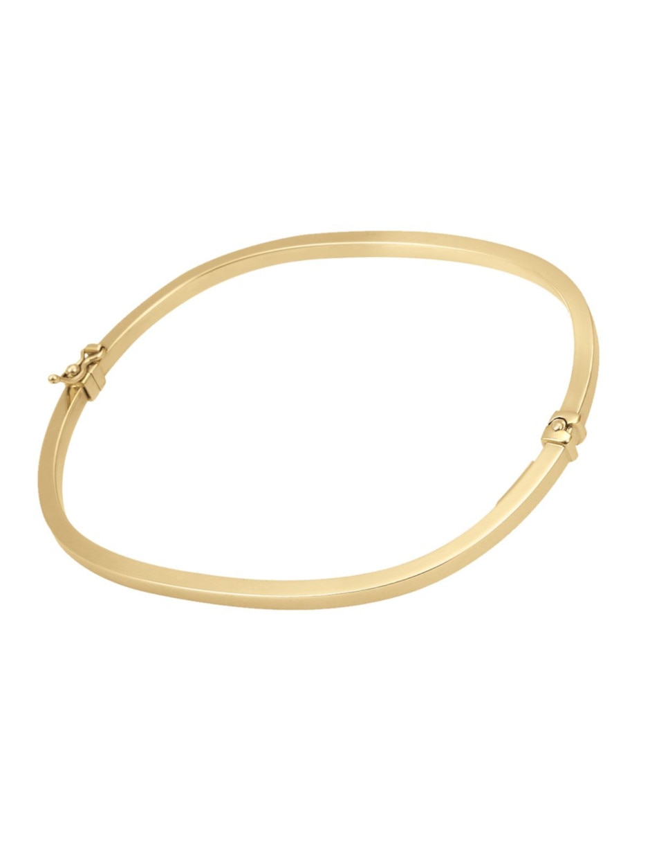 Brazalete de oro 14 K acabado brillante Brazalete de oro 14 K acabado brillante