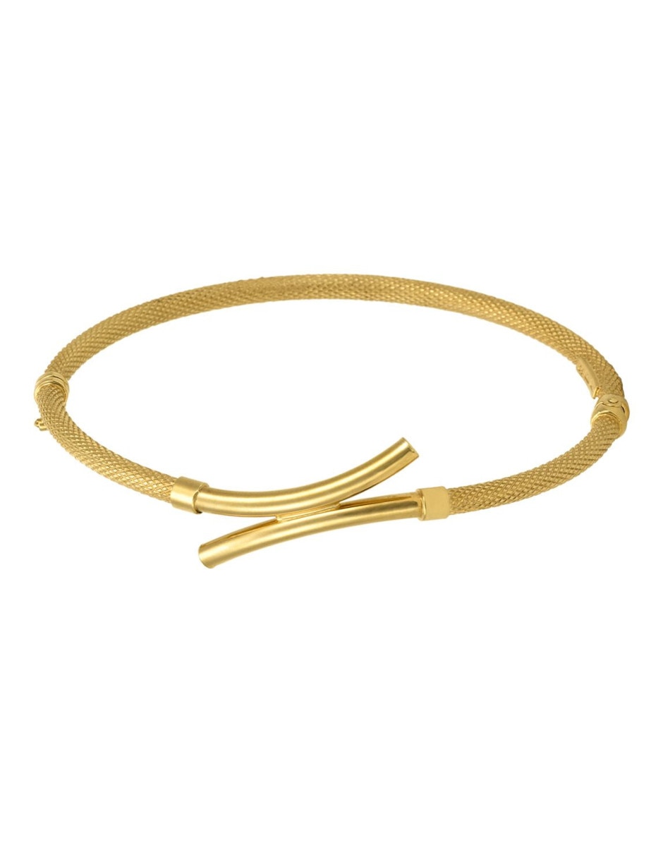 Brazalete de oro 14 K acabado brillante Brazalete de oro 14 K acabado brillante