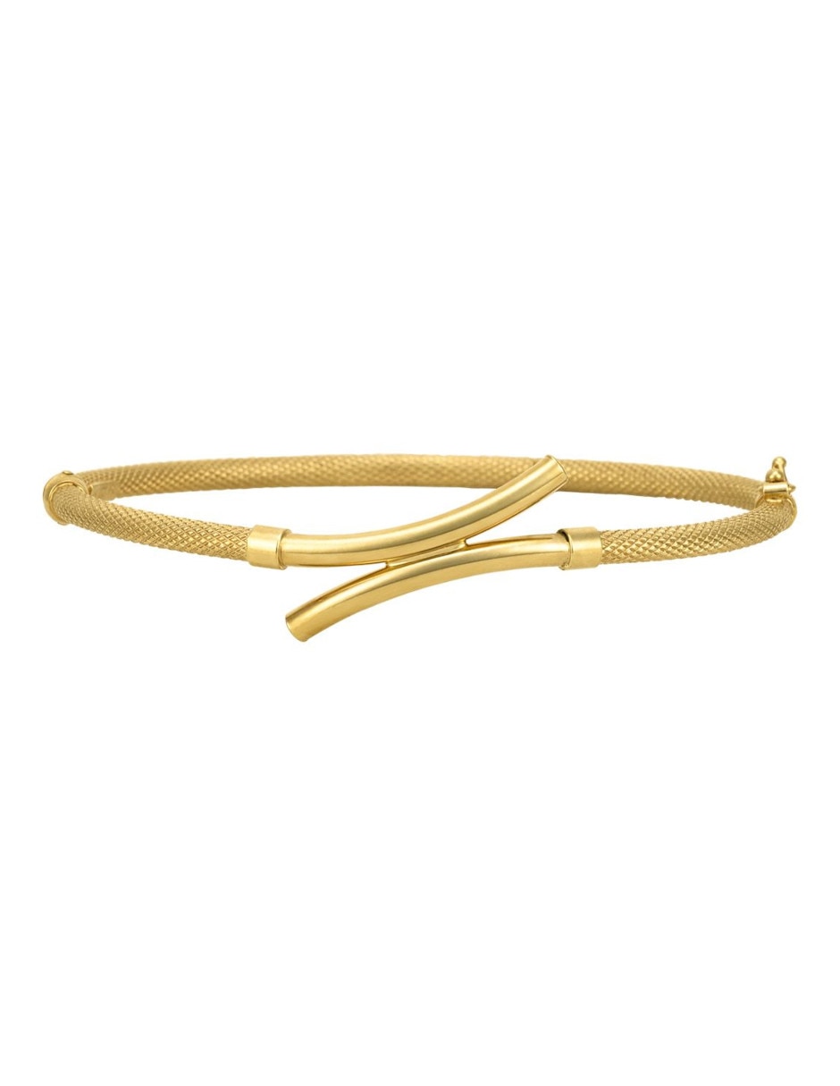 Brazalete de oro 14 K acabado brillante 3