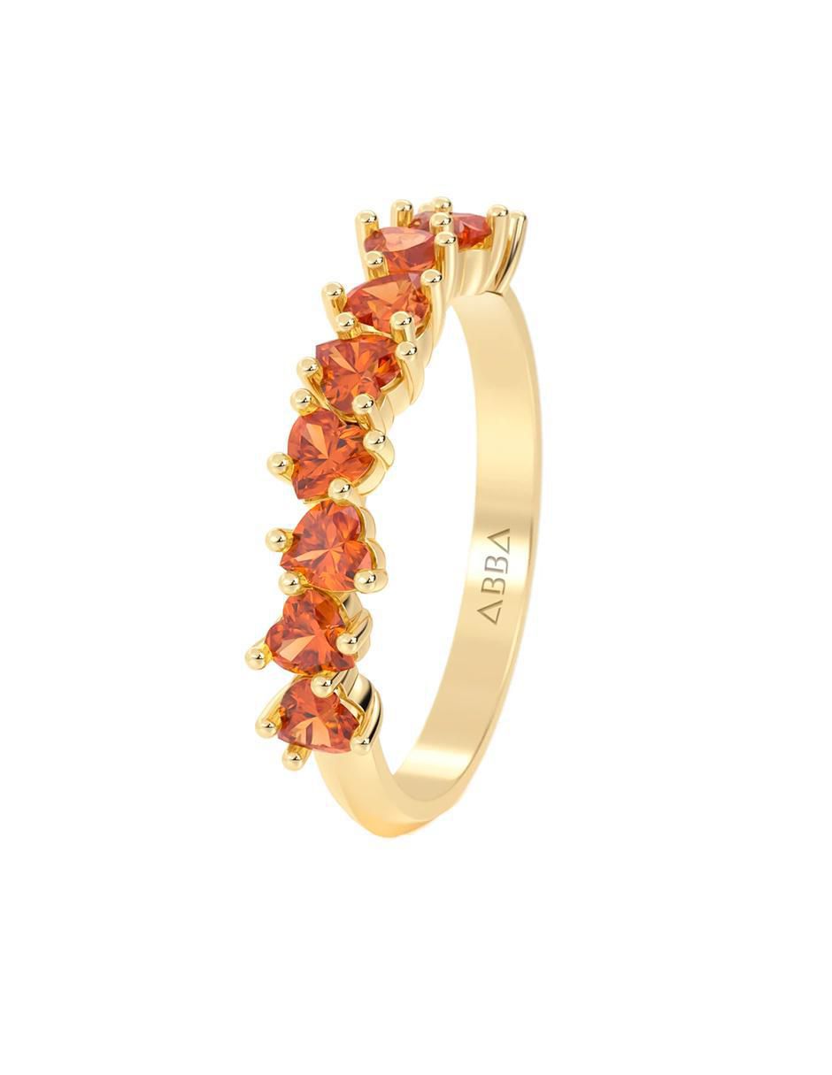 Churumbela de oro 14 k abba joyas zirconia