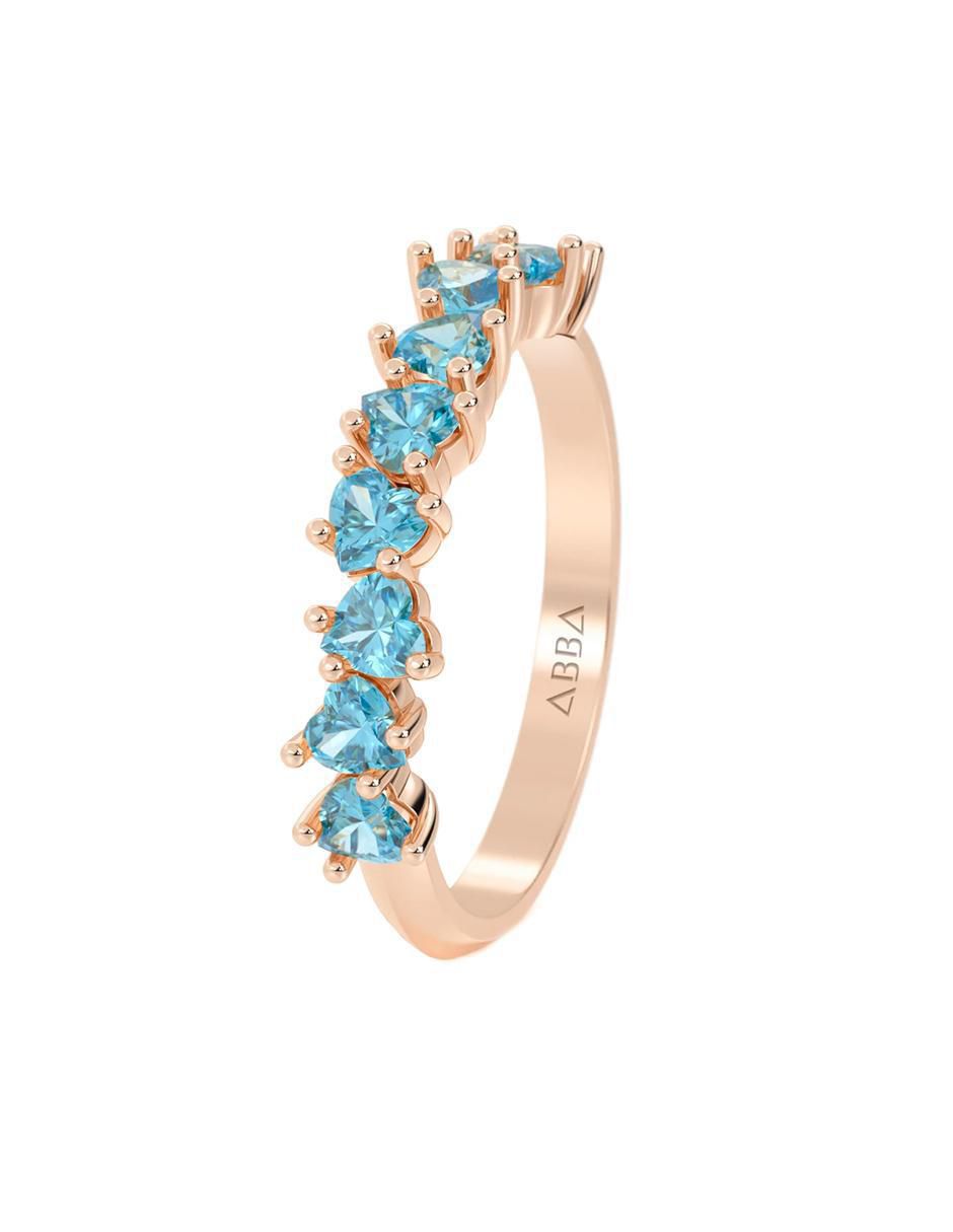 Churumbela de oro 14 k zirconia 2