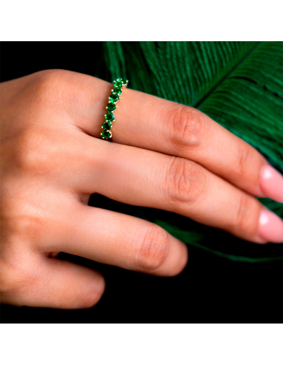 Churumbela de oro 10 k abba joyas zirconia