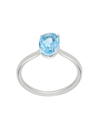 Anillo Colorful P 925 de plata topacio liso Anillo Colorful P 925 de plata topacio liso