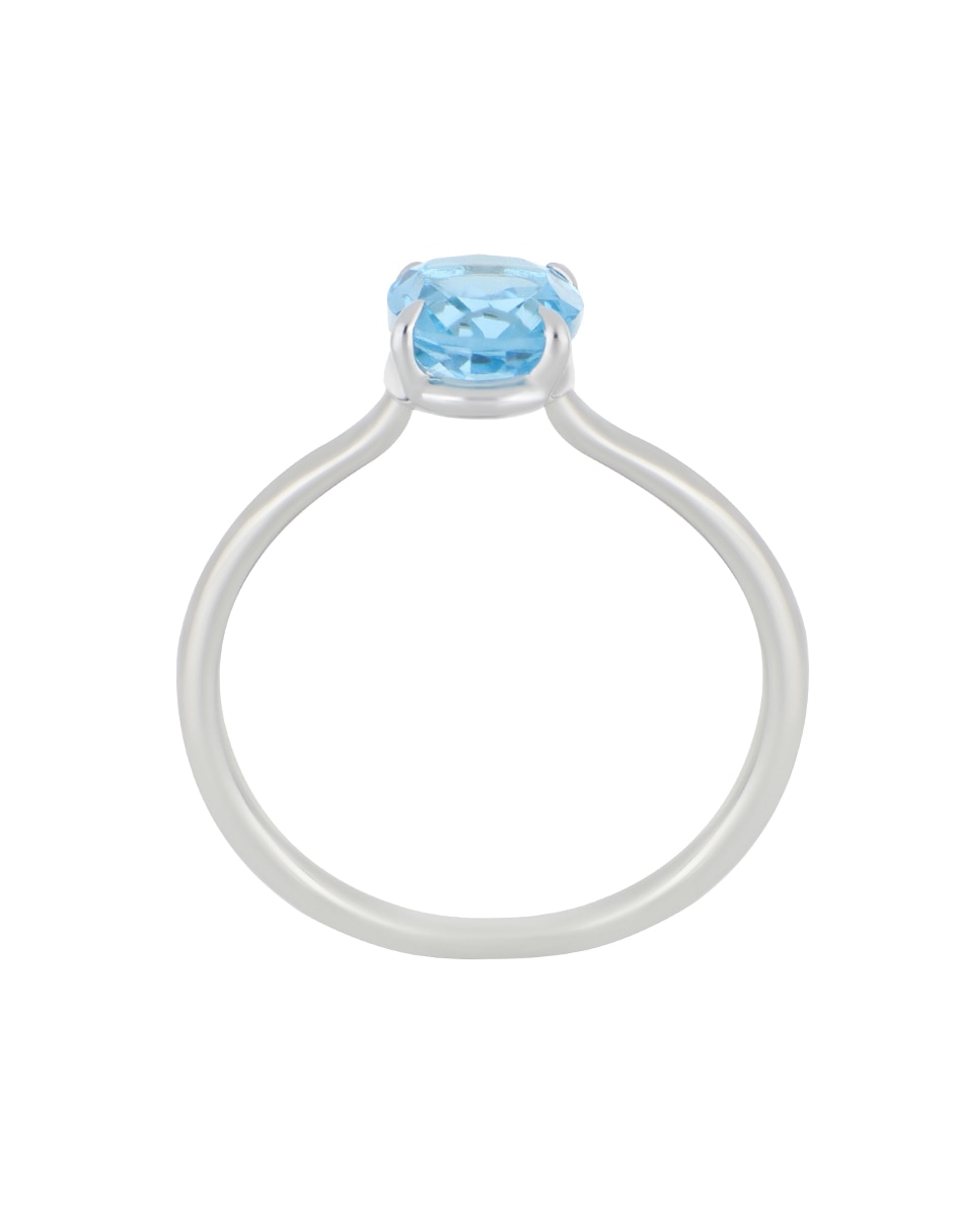 Anillo Colorful P 925 de plata topacio liso 3
