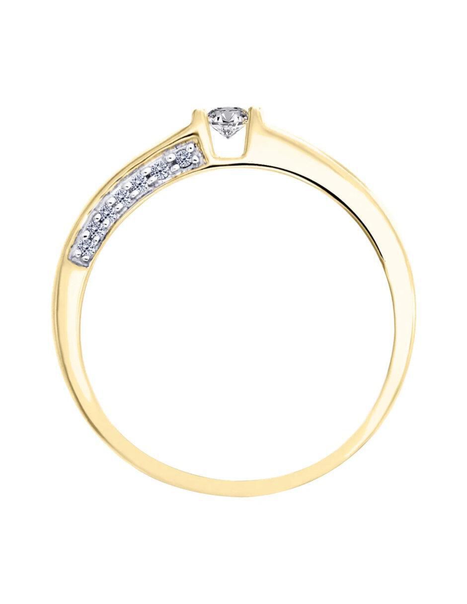 Anillo de compromiso 14 k Anne diamante 2