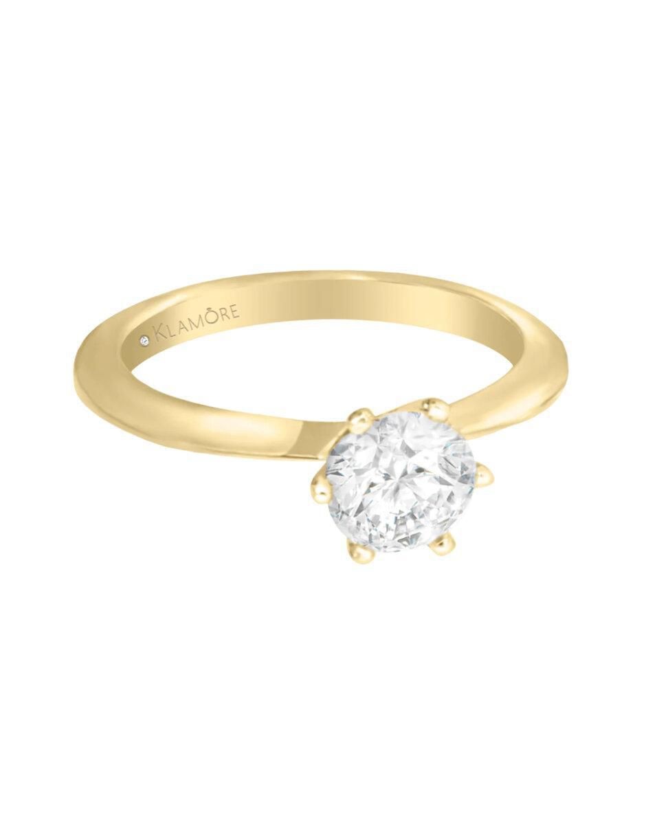 Anillo de compromiso 14 k Maribel diamante Anillo de compromiso 14 k Maribel diamante