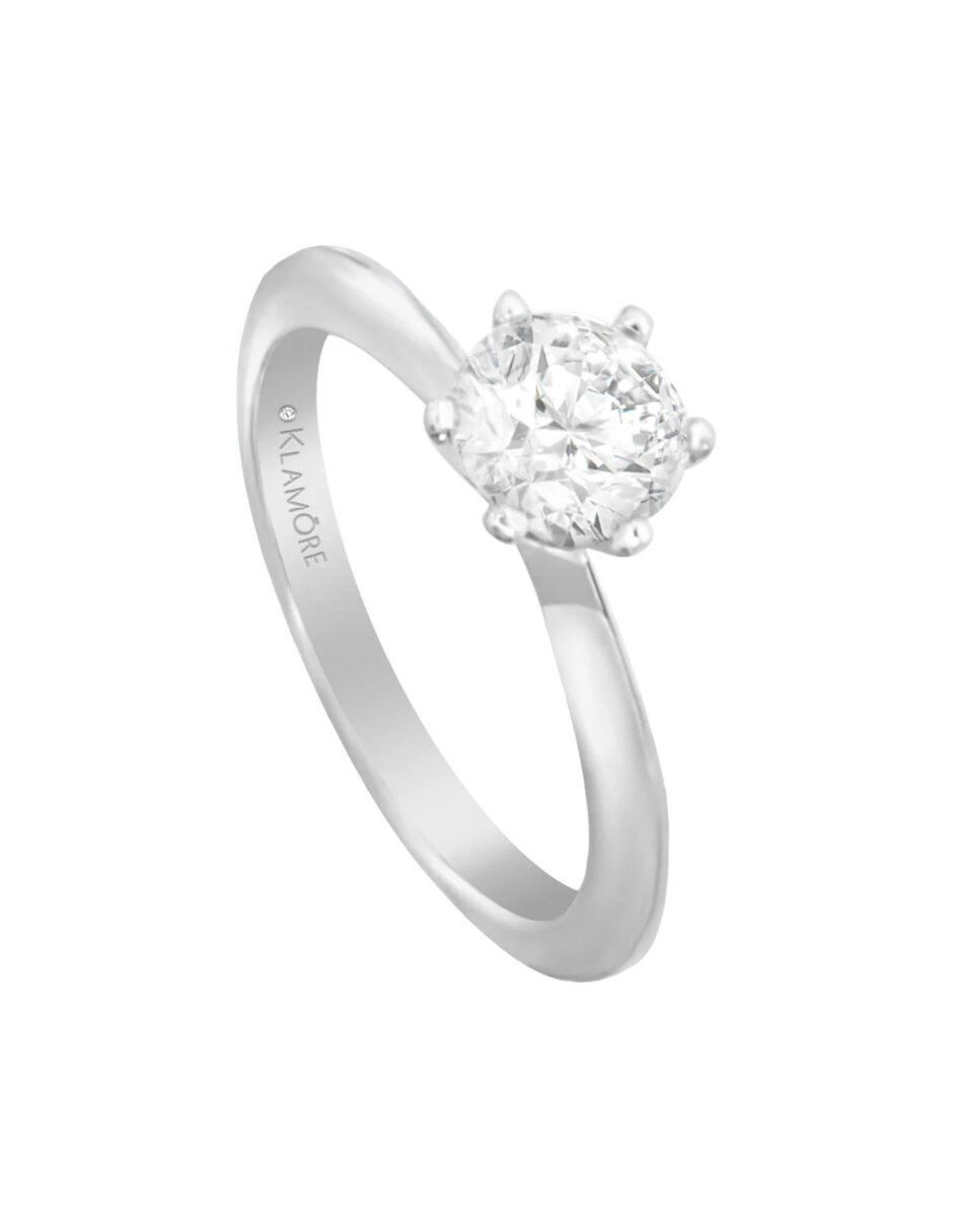 Anillo de compromiso 14 k Maribel diamante 2