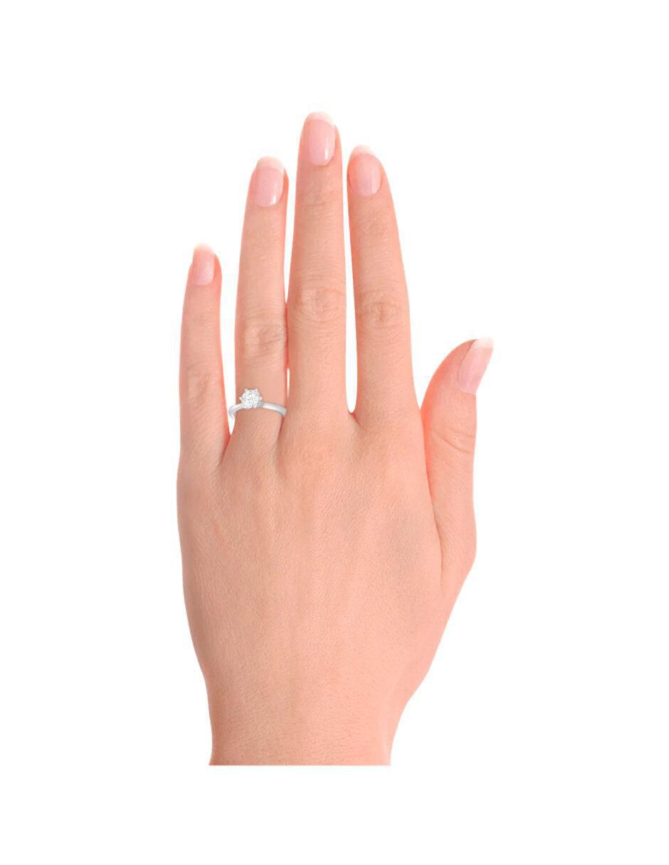 Anillo de compromiso 14 k Maribel diamante 3