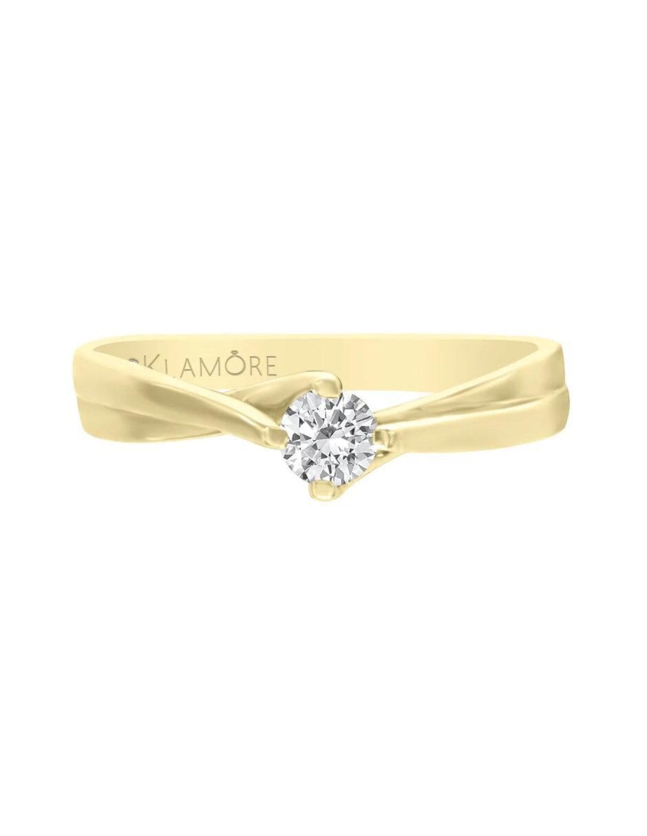 Anillo de compromiso 14 k Icia diamante Anillo de compromiso 14 k Icia diamante