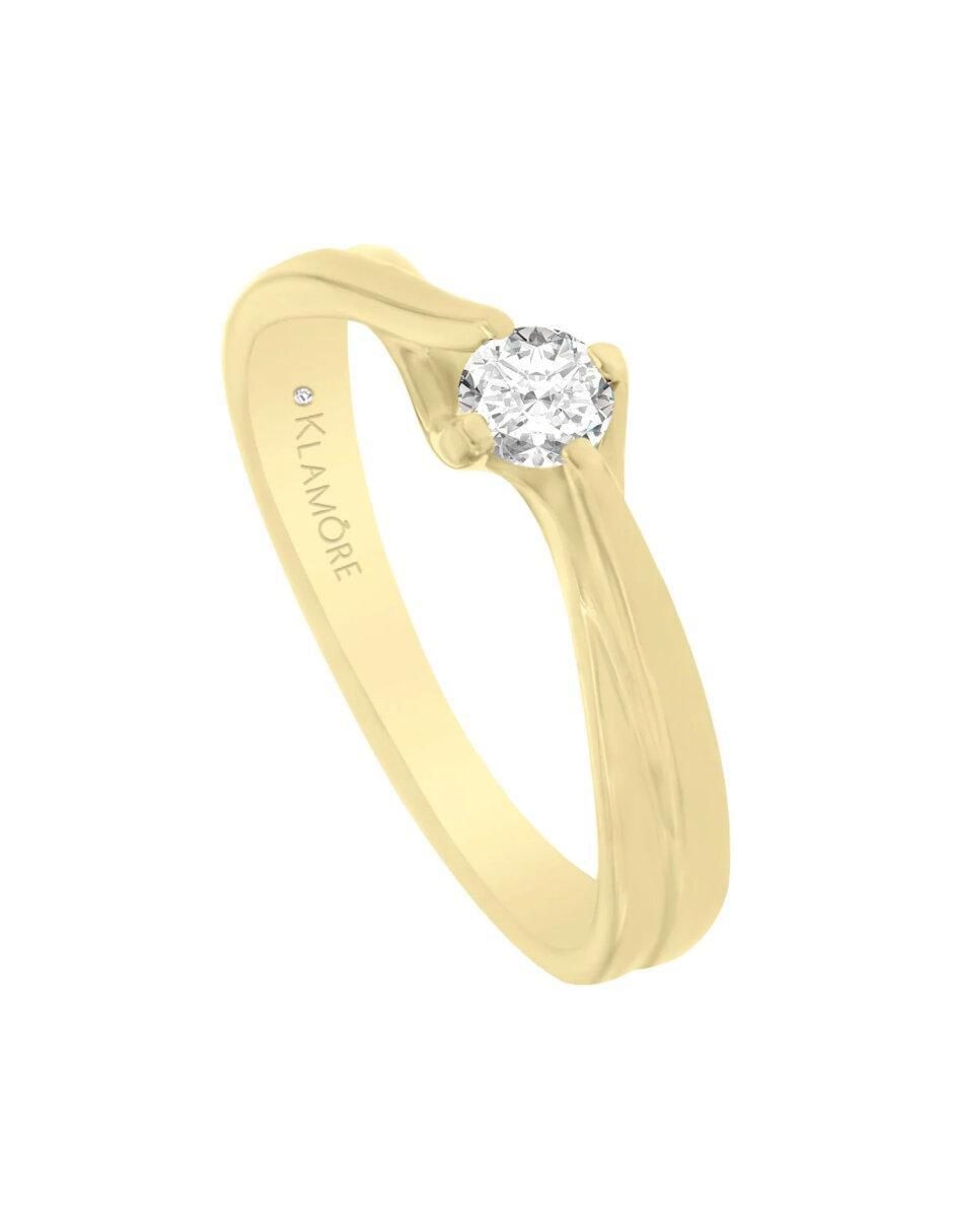Anillo de compromiso 14 k Icia diamante 5
