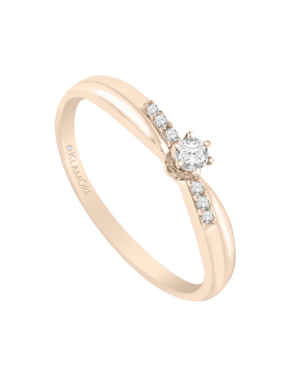Anillo de compromiso 14 k Natalie diamante 3