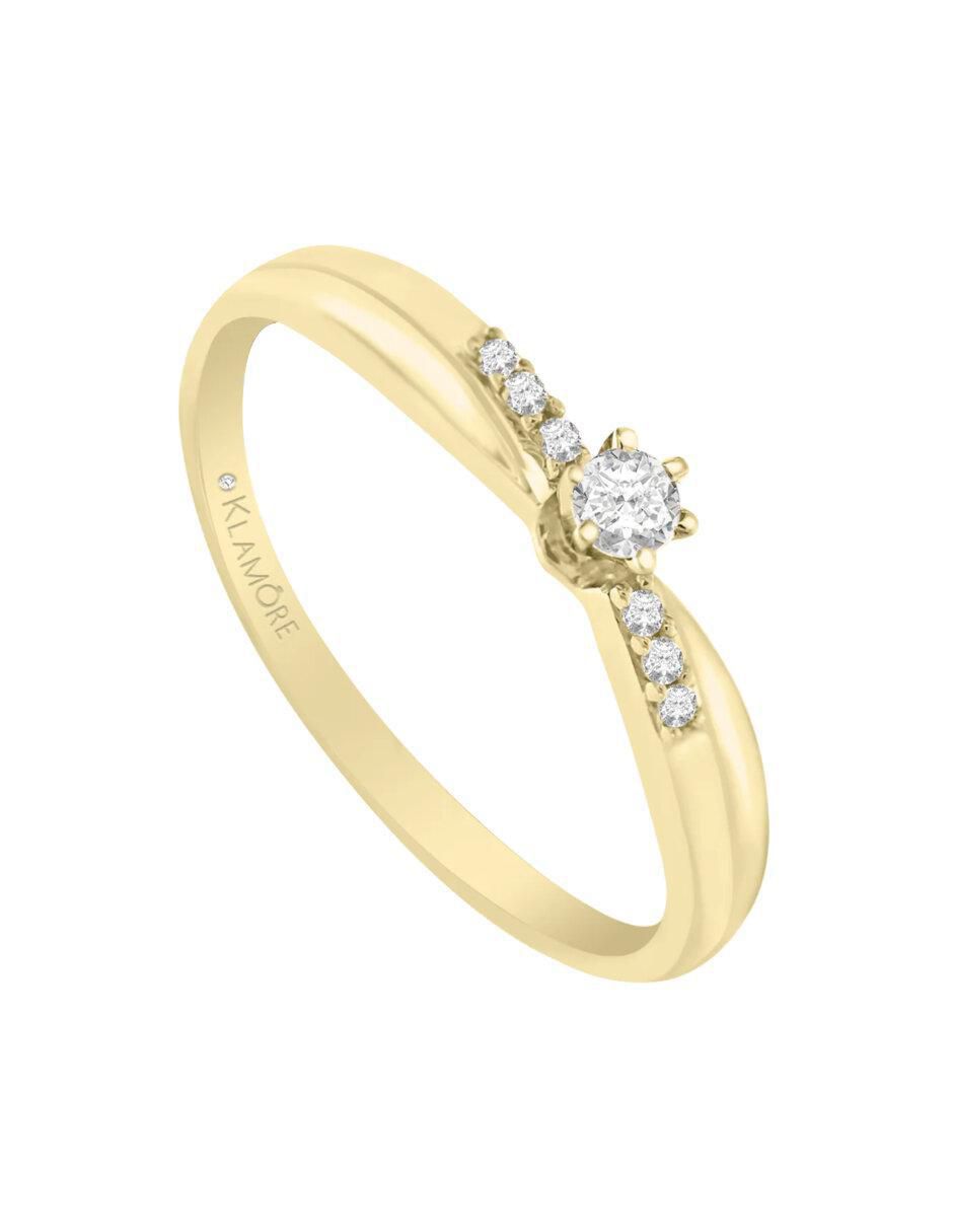 Anillo de compromiso 14 k Natalie diamante 5