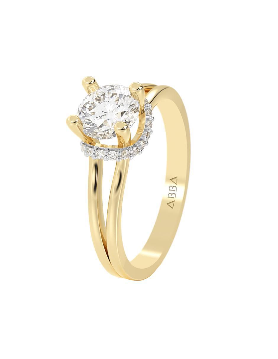 Anillo de compromiso 14 k 7