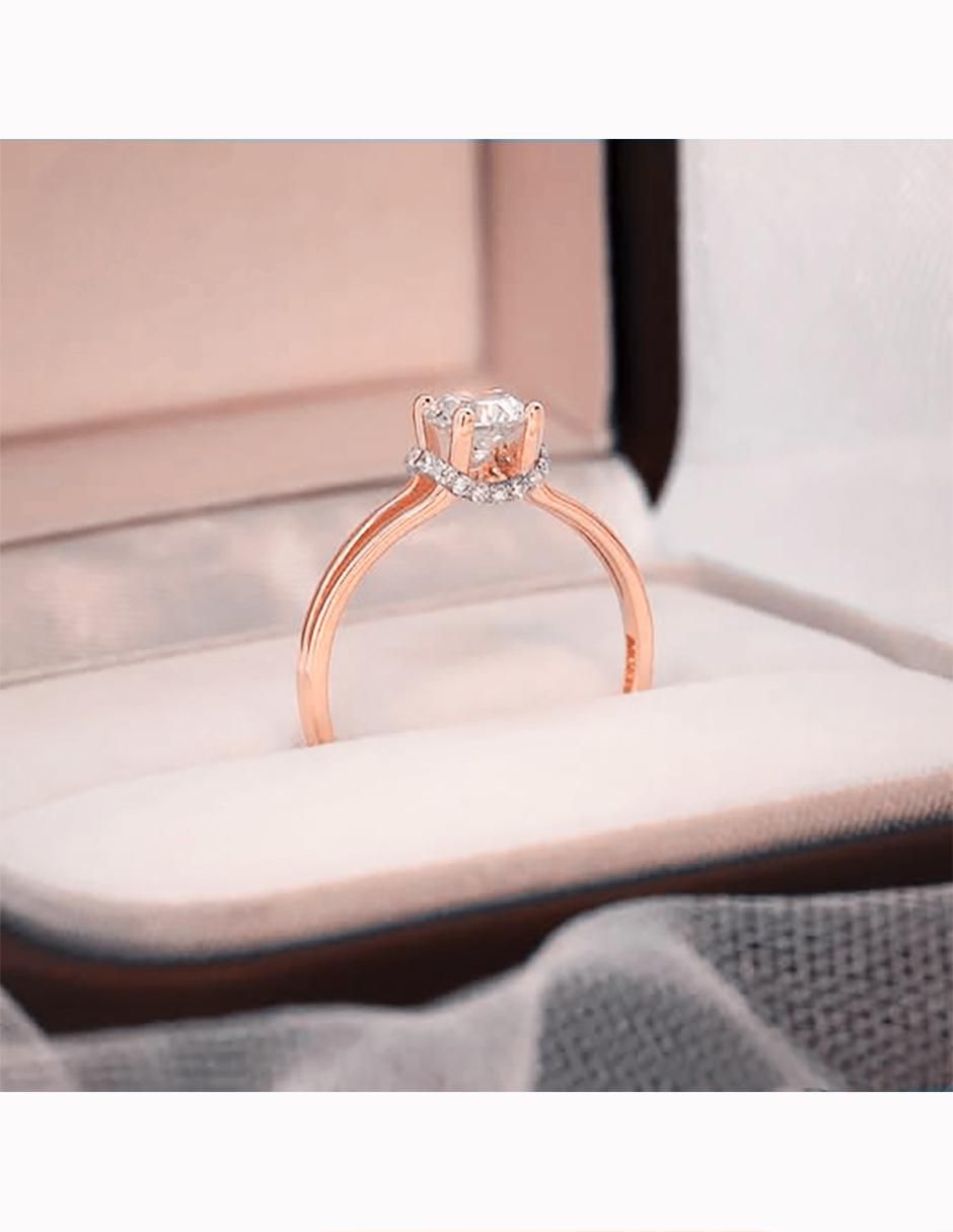 Anillo de compromiso 14 k 5