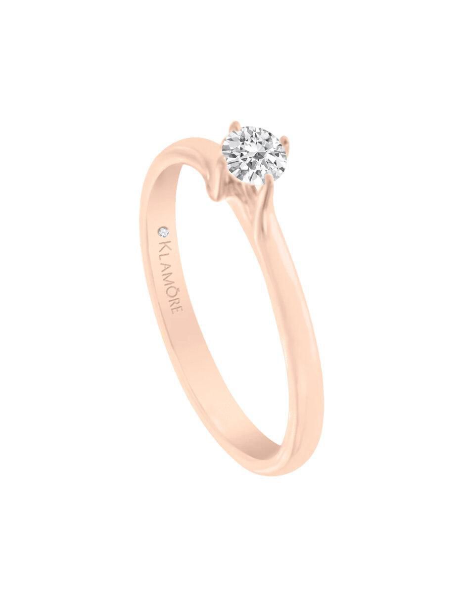 Anillo de compromiso 14 k Feray diamante 2