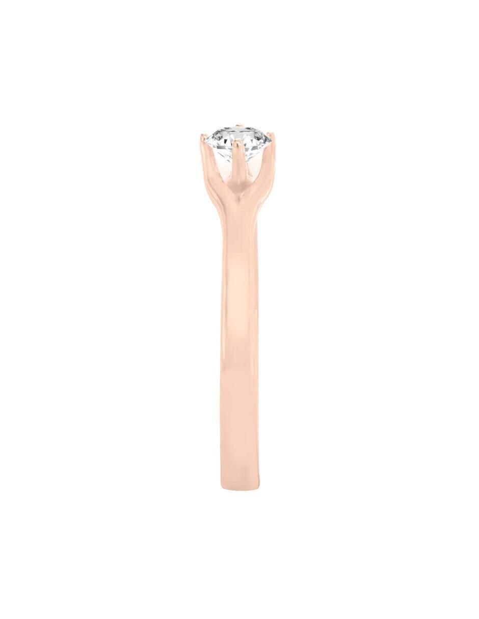 Anillo de compromiso 14 k Feray diamante 3