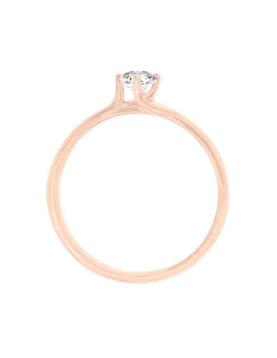 Anillo de compromiso 14 k Feray diamante 5