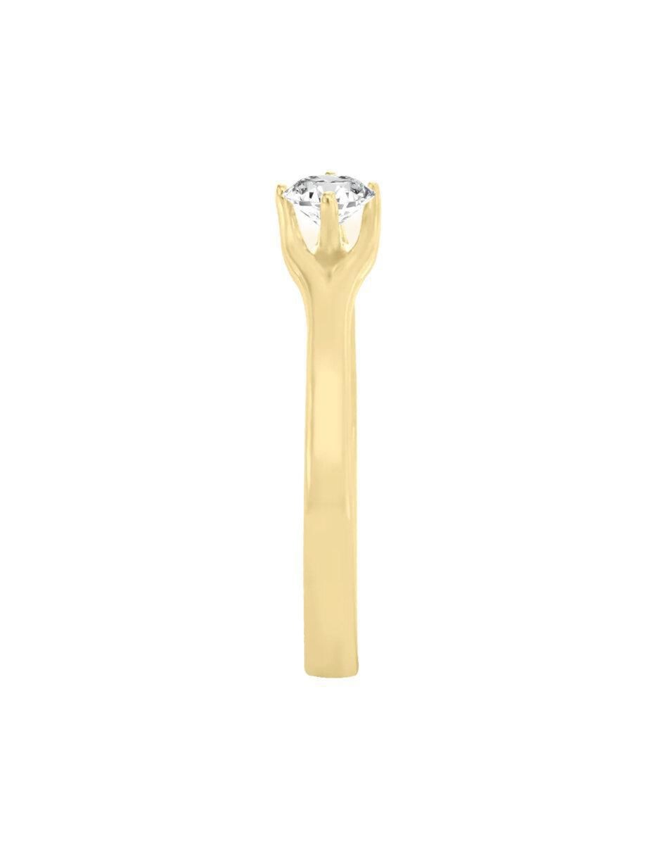 Anillo de compromiso 14 k Feray diamante 4