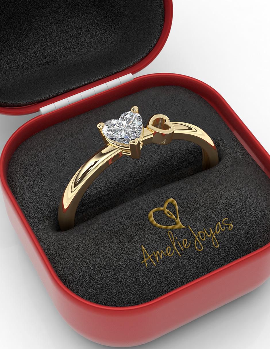 Anillo de compromiso 14 k 2