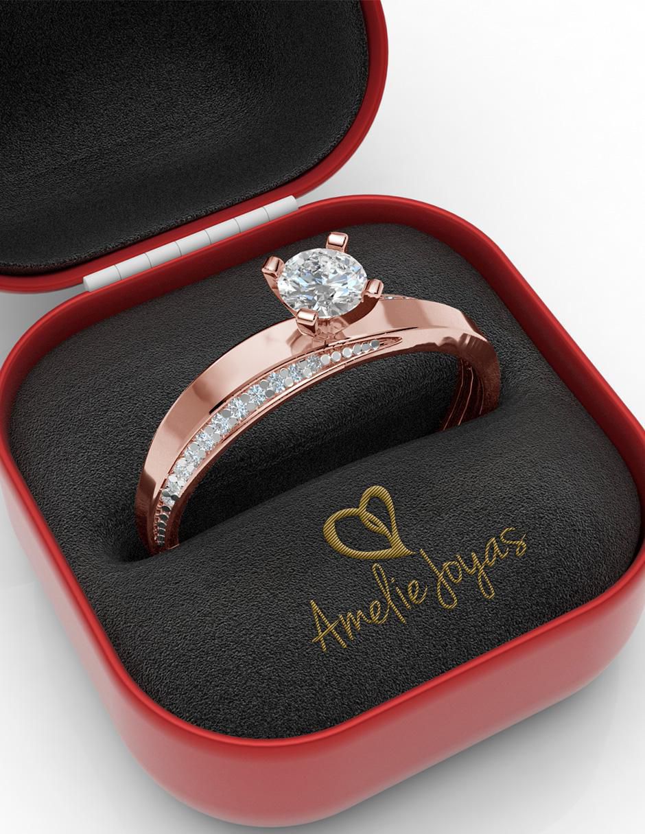 Anillo de compromiso 10 k 4