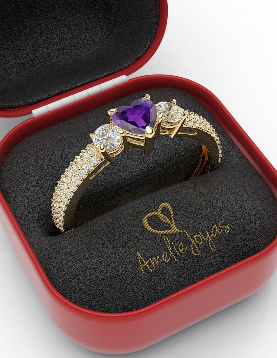 Anillo de compromiso 10 k 2