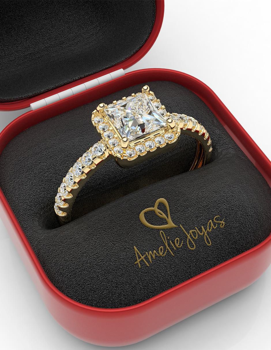 Anillo de compromiso 10 k 2