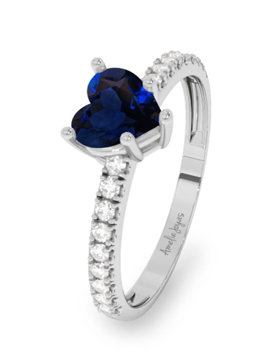 Anillo de compromiso 10 k zafiro 2