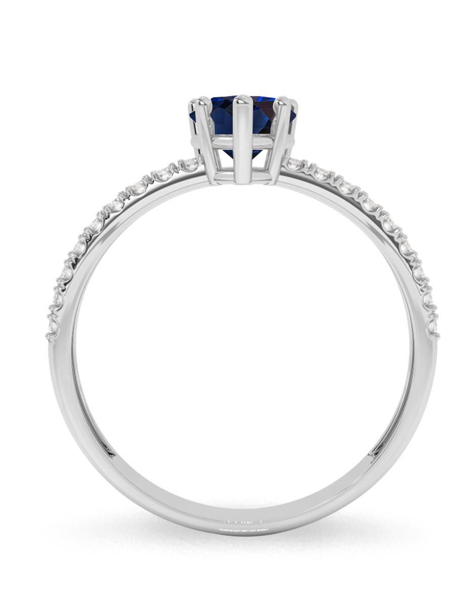 Anillo de compromiso 10 k zafiro 3