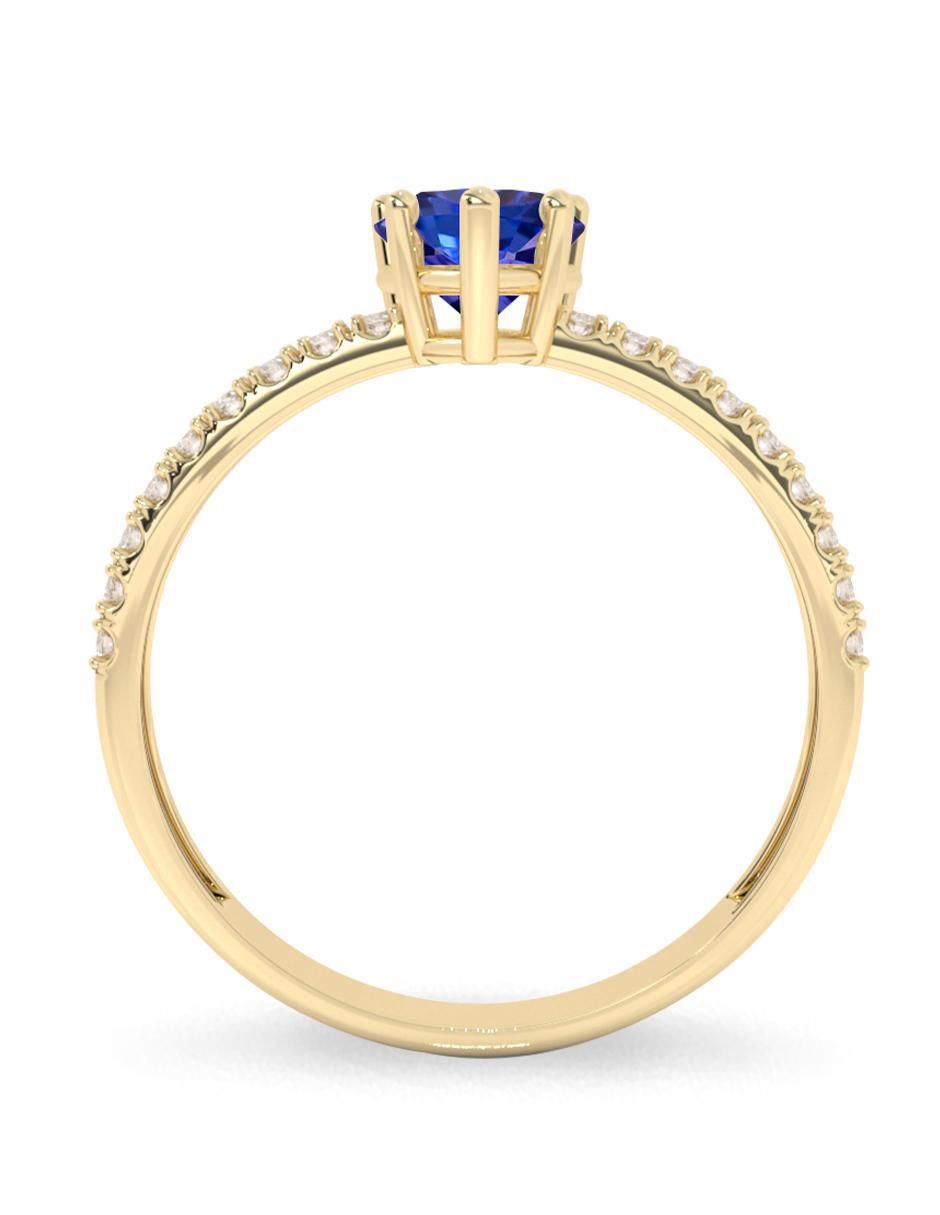 Anillo de compromiso 10 k tanzanita 2