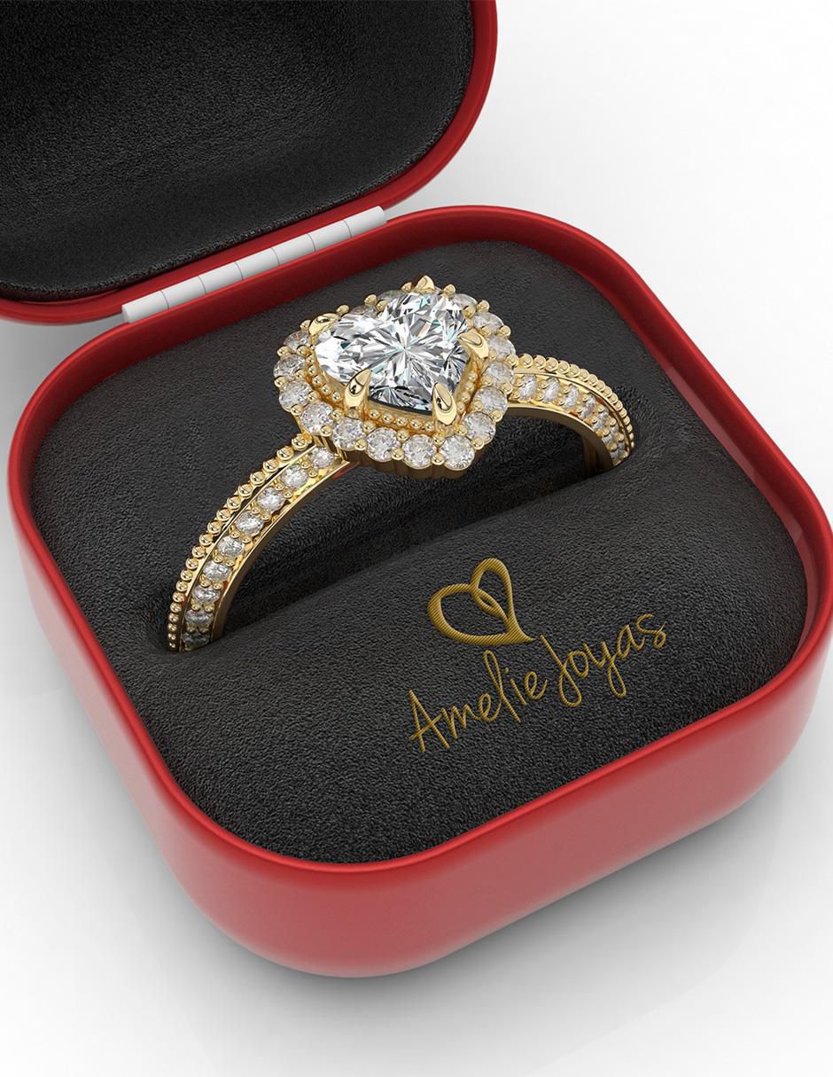 Anillo de compromiso 10 k 2