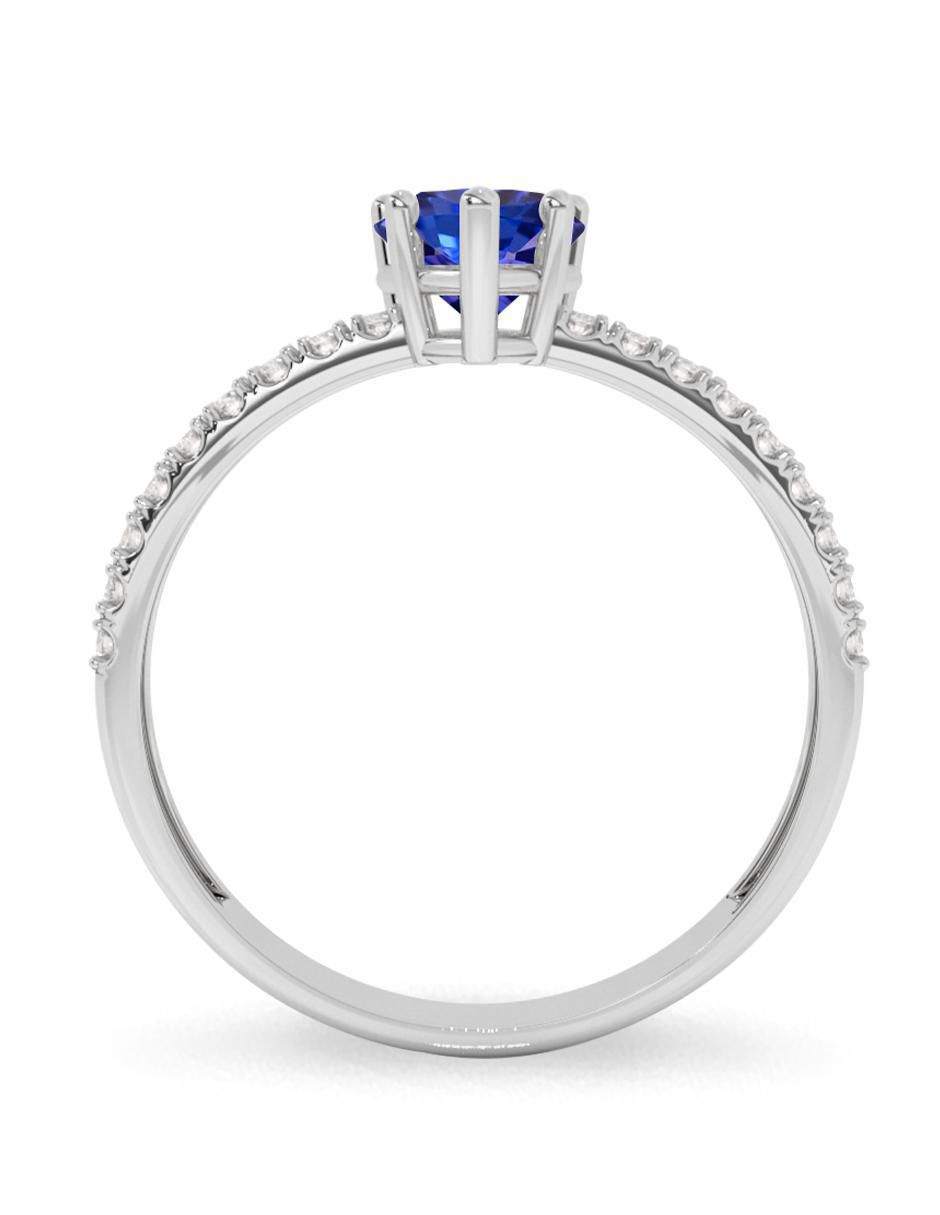 Anillo de compromiso 10 k tanzanita 3