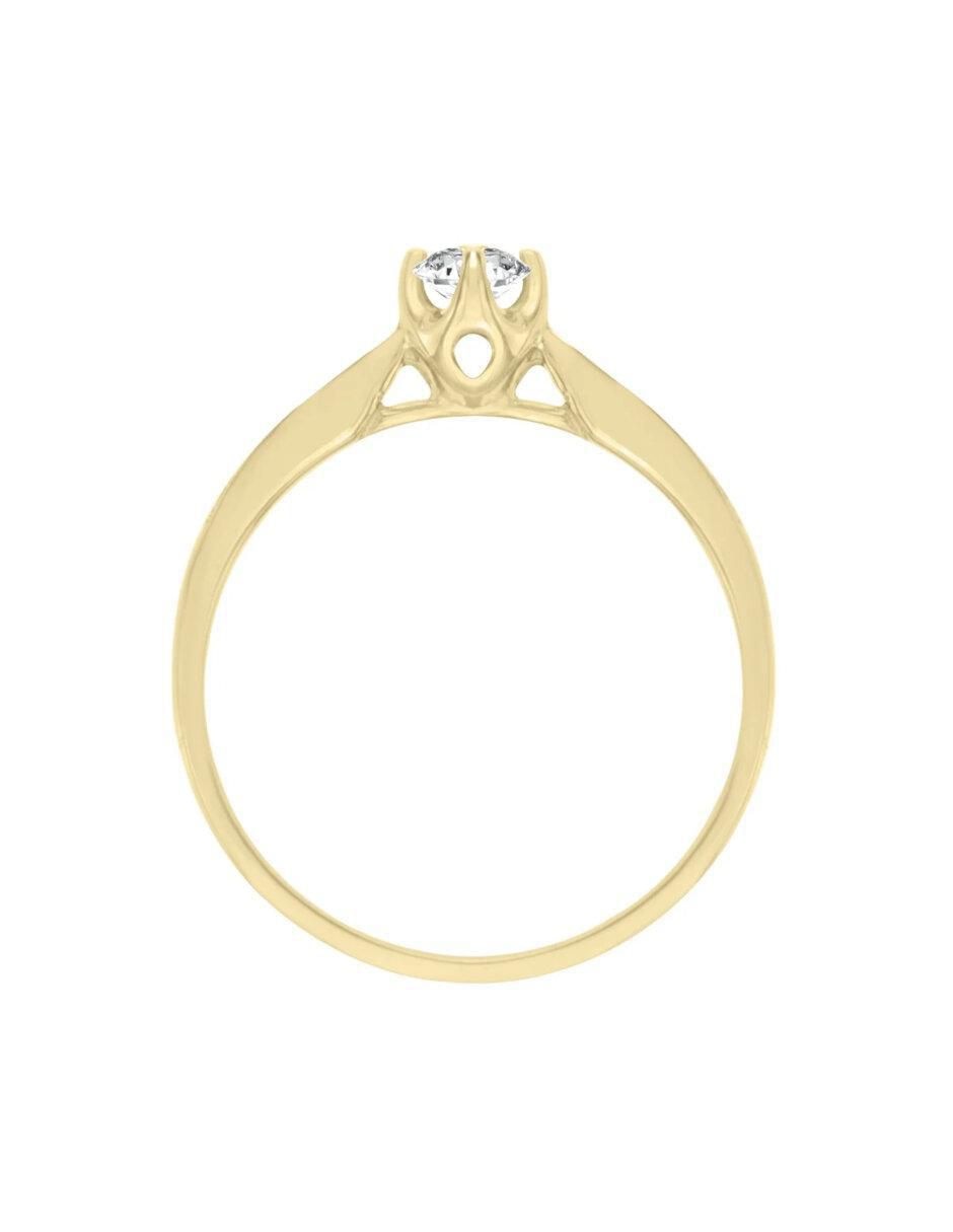 Anillo de compromiso 14 k Florenza diamante 3