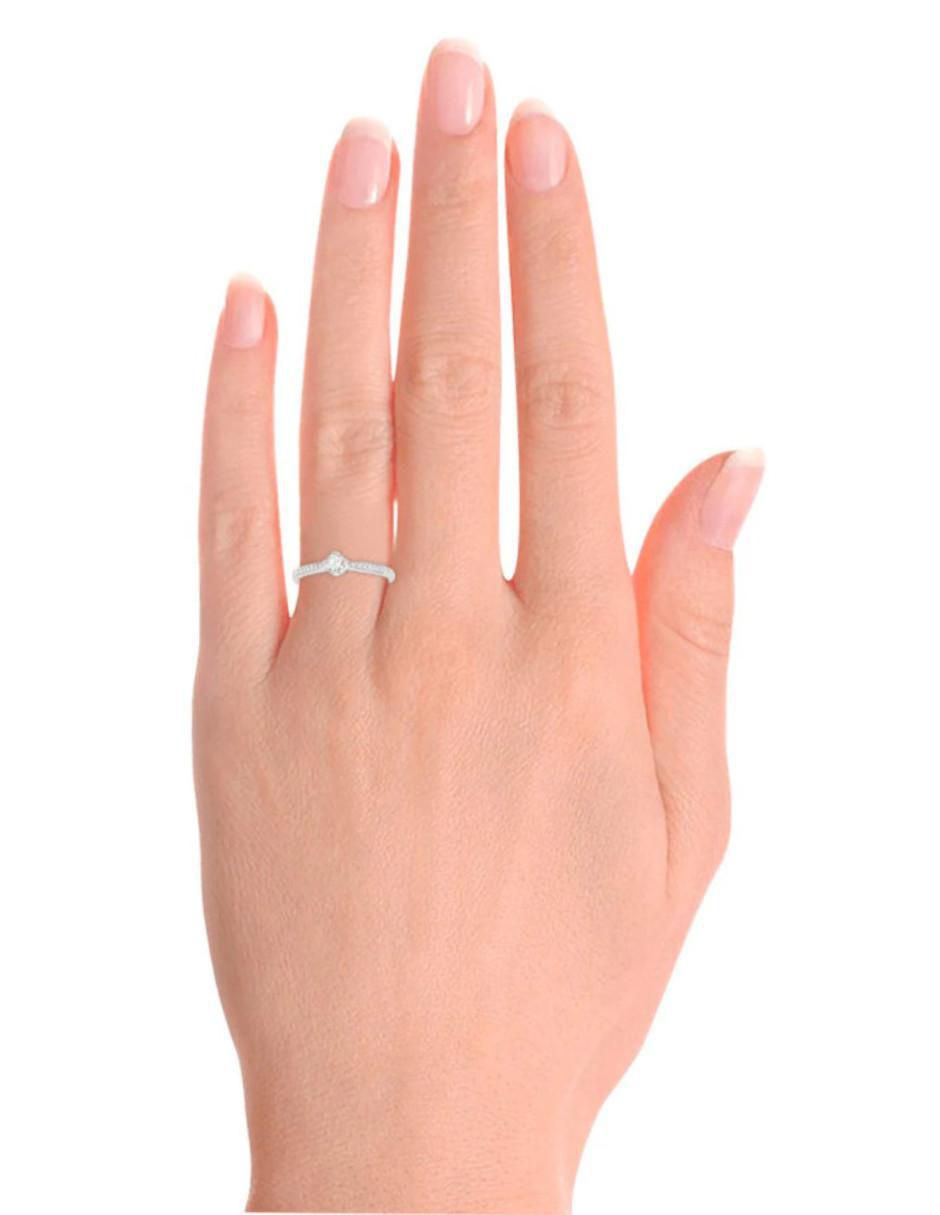 Anillo de compromiso 14 k Florenza diamante 2