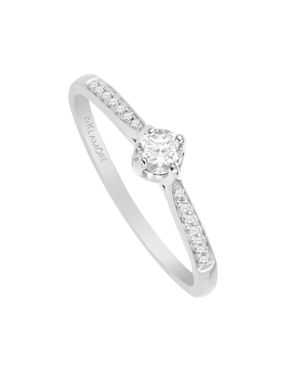 Anillo de compromiso 14 k Florenza diamante 3
