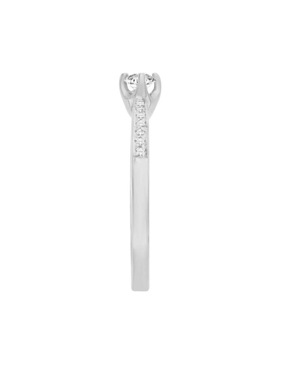 Anillo de compromiso 14 k Florenza diamante 4